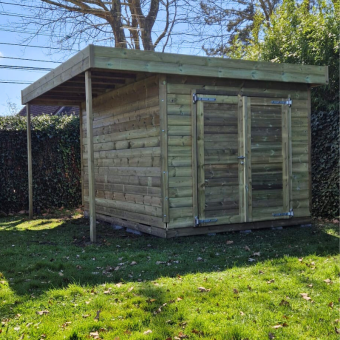 Abri de jardin en bois toit...