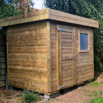 Abri de jardin en bois toit...