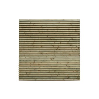 Clôture ajourée en bois - Lamello