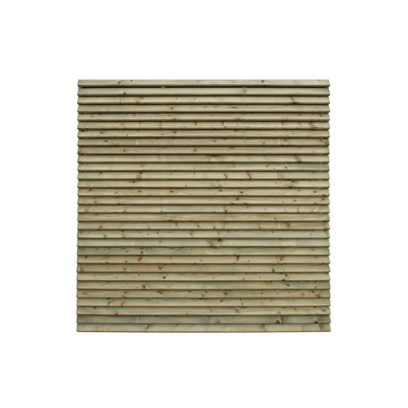 Clôture ajourée en bois - Lamello