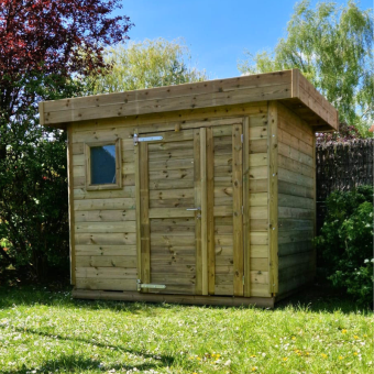 Abri de jardin en bois toit...