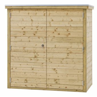 Coffre en bois double porte...