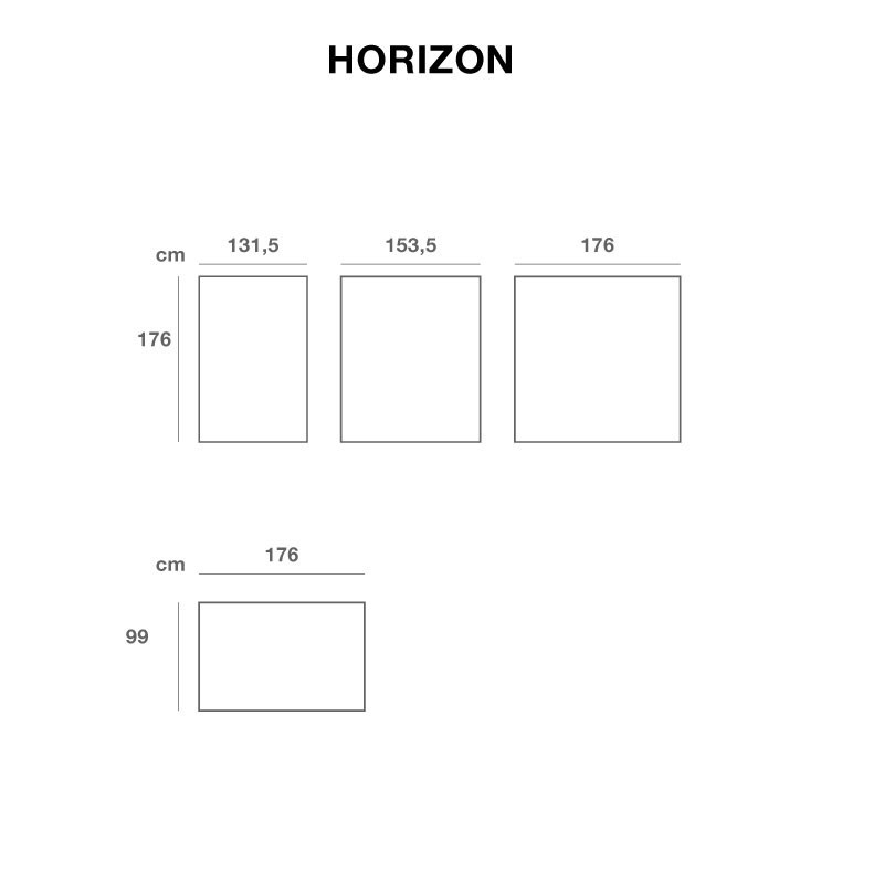 plan Clôture occultante en bois - Horizon