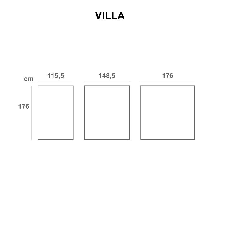 plan Clôture occultante en bois - Villa