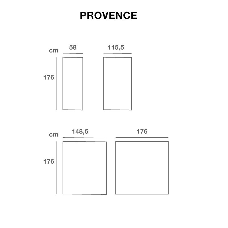 Plan clôture ajourée en bois - Provence