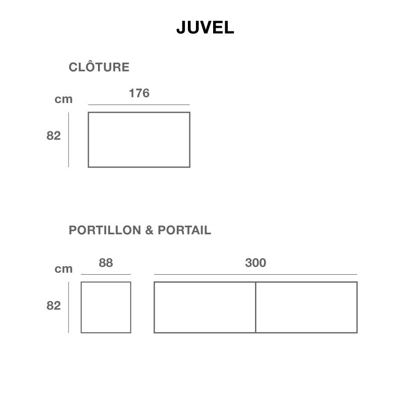 Plan clôture basse en bois - Juvel