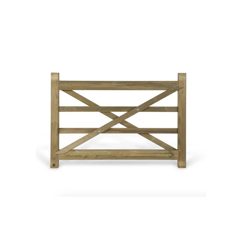 Portail en bois simple 166 x 120 cm - Rancho