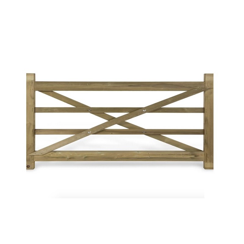 Portail en bois double 292 x 120 cm - Rancho