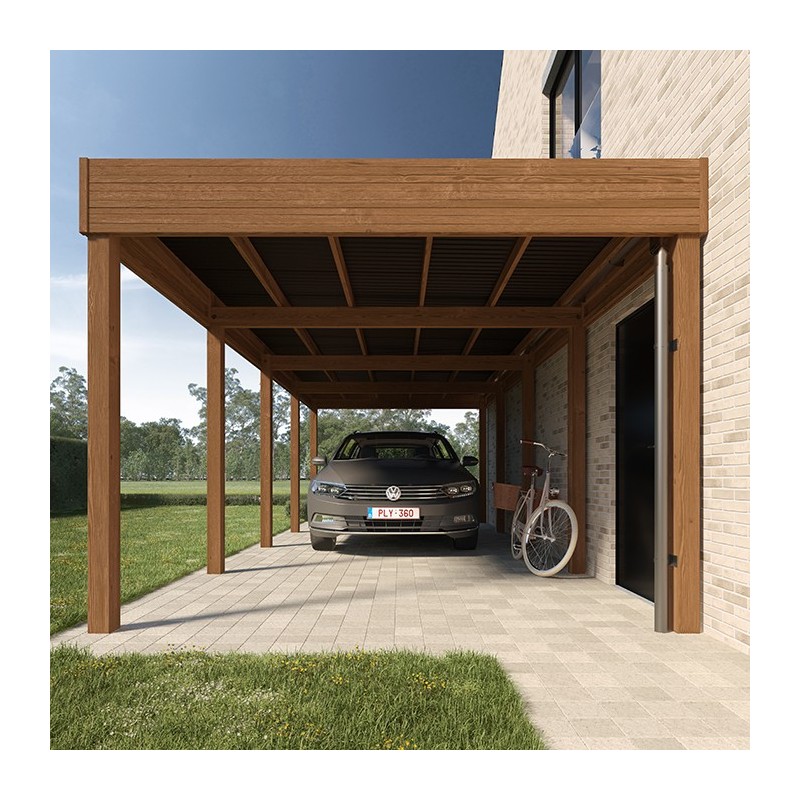 Réalisation Carport 1 voiture indépendant ouvert KA13