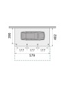 Plan de Carport 1 voiture + espace vélos mural ouvert  KB13L