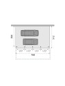 Plan de Carport 2 voitures mural ouvert KB24