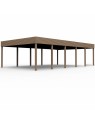 Carport 2 voitures indépendant ouvert KA25 - 524 x 957 cm - 46,65m2