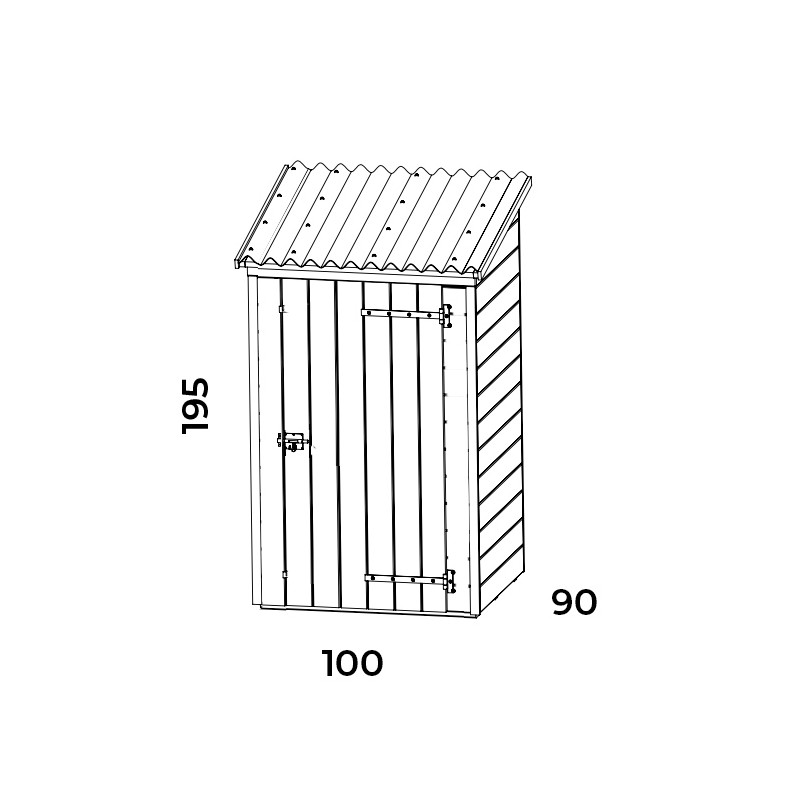 armoire de jardin en bois