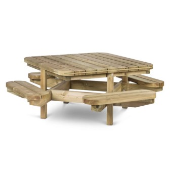 table de pique nique en bois