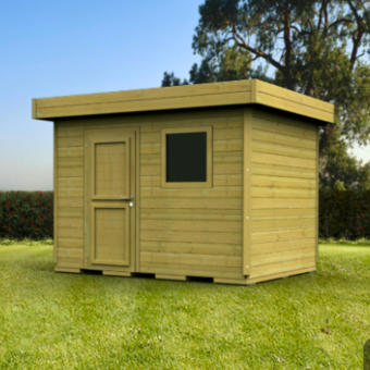 Abri de jardin en bois toit...